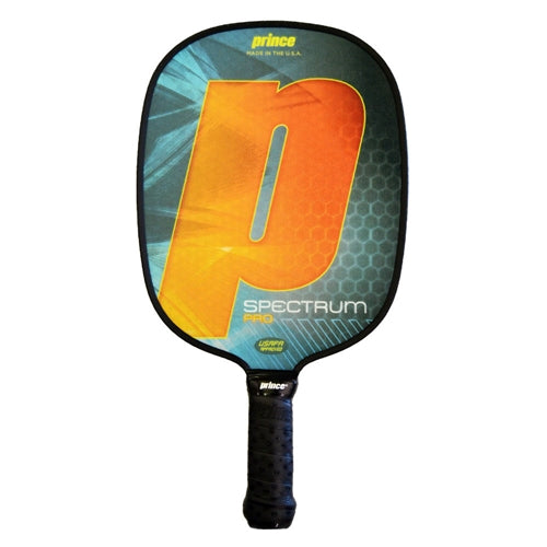 Spectrum Pro Composite Paddle by Prince, choose from two grips, two weights and four colors.