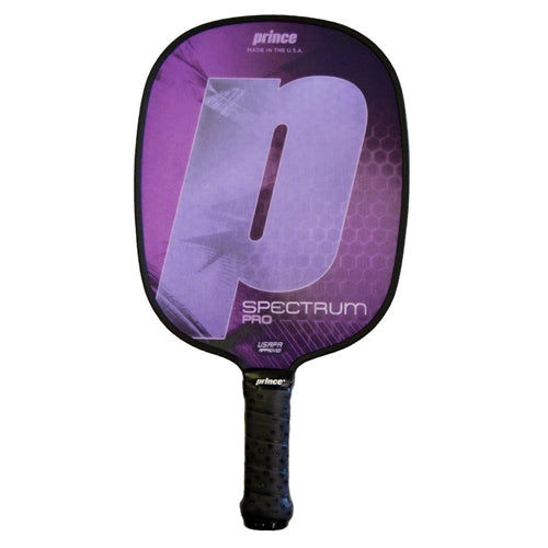 Spectrum Pro Composite Paddle by Prince, choose from two grips, two weights and four colors.