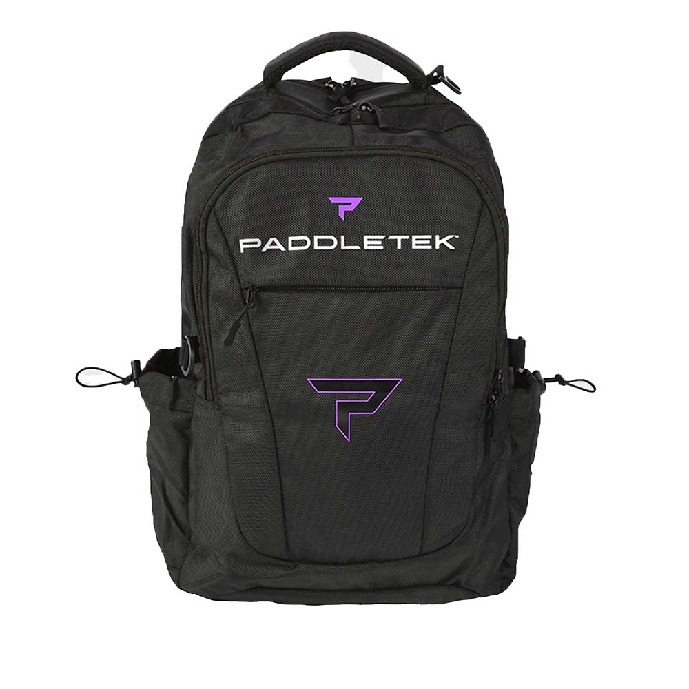Front view of Paddletek Sport Pickleball Backpack in Purple.