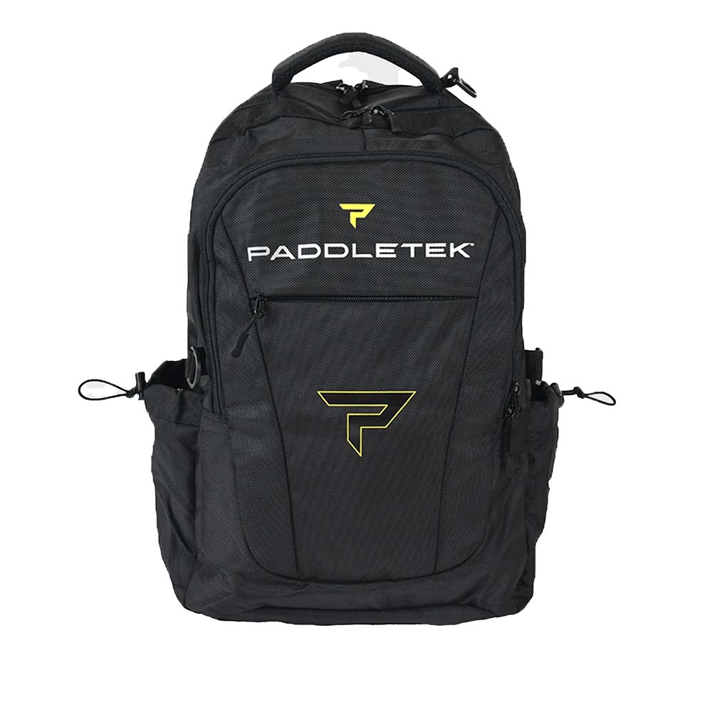 Front view of Paddletek Sport Pickleball Backpack in Yellow.