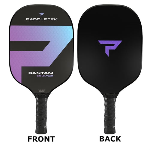 Bantam TS-5 Pro Composite Paddle, choose from two grips, two weights and four colors.