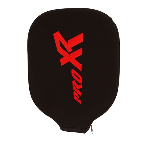 The ProXR Tour Graphite Pickleball Paddle features a black, gray, and blue color scheme, and innovative XR-23 handle design. Available in 3 weight options ranging from 8.2 ounces to 9.6 ounces.