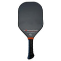 The ProXR Advantage Blackout Series 16 Paddle features a black and gray graphic design with red accents on a fiberglass face with grit finish and 16mm poly core. Ranging in weight from 8.0 - 8.4 oz.