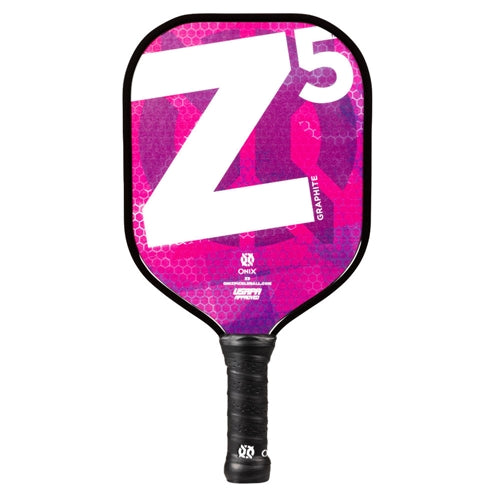Graphite Z5 Paddle, eye-catching design in eight colors options, black cushion grip