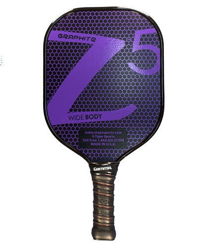 Graphite Z5 Paddle, eye-catching design in eight colors options, black cushion grip