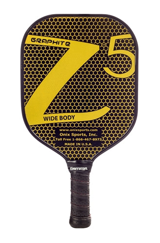 Graphite Z5 Paddle, eye-catching design in eight colors options, black cushion grip