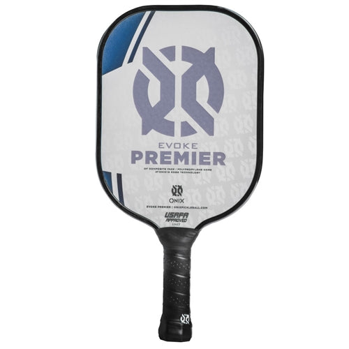Evoke Pro Composite Paddle featuring Onix Superior Tacky grip, available in 5 colors