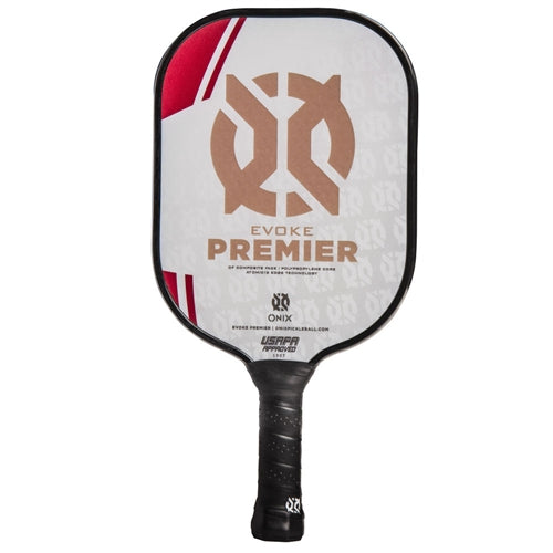 Evoke Pro Composite Paddle featuring Onix Superior Tacky grip, available in 5 colors