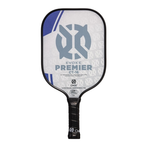 ONIX Evoke Premier CT-16 Composite Pickleball Paddle constructed with a DF composite surface which produces excellent control and spin