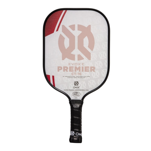 ONIX Evoke Premier CT-16 Composite Pickleball Paddle constructed with a DF composite surface which produces excellent control and spin