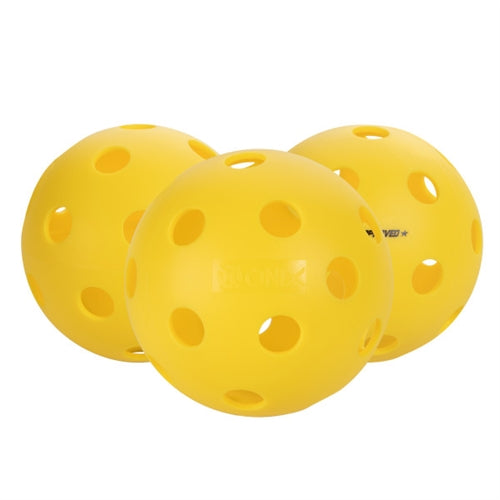 This ball plays consistently right out of the package, available in 3, 6, or 12 count package.