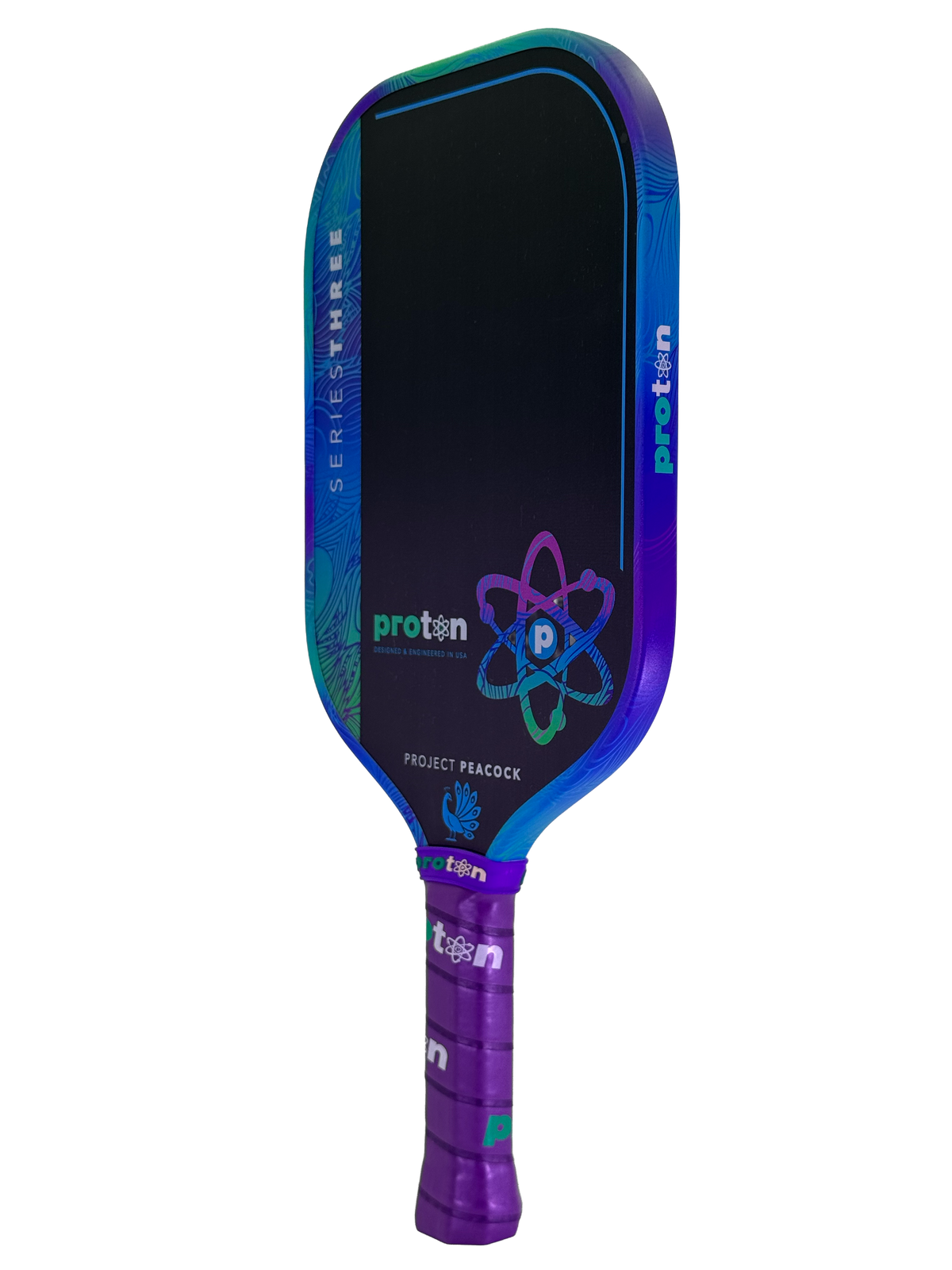 Proton Series Three Project Peacock 13mm Elongated Pickleball Paddle